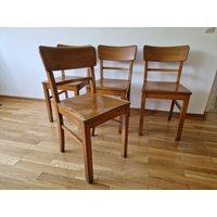Esszimmerstuhl Küchenstuhl Holz Vintage 40Er 50Er Jahre #120 von RetroFeelingDesign