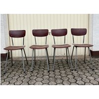Filigrane Stühle 50Er 60Er Küchenstuhl Chrom Original Pagholz Retro Vintage #003 von RetroFeelingDesign