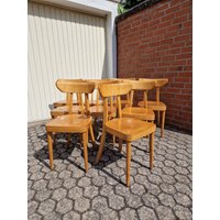 Frankfurter Stühle Holzstühle Küchenstühle Kneipenstühle Essszimmerstuhl 1940Er #008 von RetroFeelingDesign