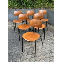 Industrial Style Esszimmerstühle Vintage Stapelstuhl Mid Century #061 von RetroFeelingDesign