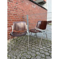 Set Von 2x Dsc 106 Schreibtischstühle/Esszimmerstuhl Giancarlo Piretti Für Castelli, 1965, Italien #004 von RetroFeelingDesign