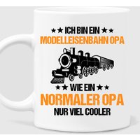 Modelleisenbahn Opa Modellbau Eisenbahn Modellbahn Lokomotive Dampflokomotive Modellbauer Eisenbahner Geschenk Lustige Tasse von RetroInvention
