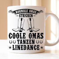 Normale Omas Stricken Coole Tanzen Linedance | Geschenk Tasse Oma Western| Country Music Line Dancing Dancer Normale Omas Stricken Coole Tanzen Linedance | Geschenk Tasse Oma Western| Country Music Line Dancing Dancer von RetroInvention