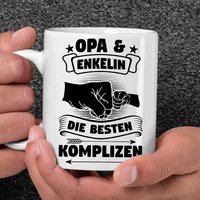 Opa Enkelin Die Besten Komplizen Großvater Enkelkind Großeltern Opas Vatertag Geschenk Lustige Tasse von RetroInvention