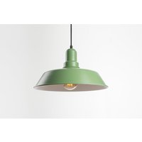 Emil Deckenpendelleuchte | Grün Retro Loft Industriell Minimalistisch Lampe von RetroLightStore