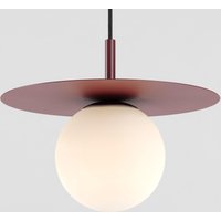 Zoe Deckenanhänger Hängeleuchte Burgund Rot Küche Insel Leuchte Disc Lampenschirm von RetroLightStore