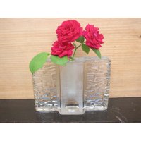 Blockvase Solifleur Von Walther Glas Entwurf Heiner Düsterhaus von RetroLoungeAntik