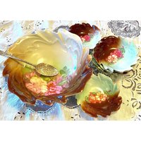 Wunderschönes Antikes Beeren Schüssel Set von RetroLovern