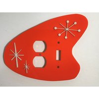 Mid Century Modern Retro Acryl 3 Dimensional Boomerang Stil Lichtschalter Abdeckung/Steckdosenabdeckung Platten von RetroModDesignCo