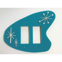 Mid Century Modern Retro Acryl 3 Dimensional Boomerang Stil Lichtschalter Abdeckung/Steckdosenabdeckung Platten von RetroModDesignCo