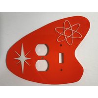 Mid Century Modern Retro Acryl 3 Dimensional Boomerang Stil Lichtschalter Abdeckung/Steckdosenabdeckung Platten von RetroModDesignCo