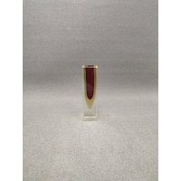 Murano Sommerso Facettierte Klar/Rot Gelbe Vase - Italien von RetroMungo