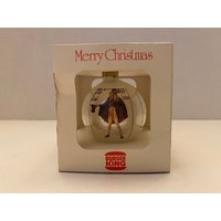 Vintage 90Er Jahre Norman Rockwell Samstag Abend Post - Burger King Boxed Glass Weihnachtsbaumschmuck in Box von RetroOnRepeat