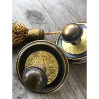Antik Schrankknopf Kommode Knäufe Antik Bronze Ziehknöpfe Tellerknopf Knauf Möbel Türknopf Messing von RetroRauschen