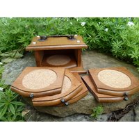 Holz - Untersetzer, Set, Vintage von RetroRauschen