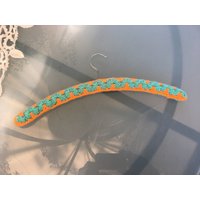 Kleiderbügel 60Er Strick Häkeln Stoffummantelt Vintage Alte Handgehäkelte Gestrickte Holz von RetroRauschen