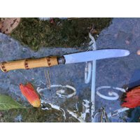 Messer Bambus Griff Rattan 50Er Midcentury Tiki Hawaii Rockabilly von RetroRauschen
