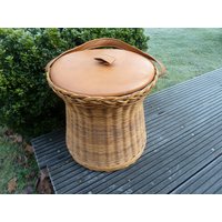 Nähkorb/Nähkasten /Korbgeflecht Natur von RetroRauschen