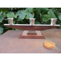 Teak Kerzenleuchter, Danish Design von RetroRauschen