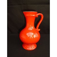 Vintage Vase/Krugform Rot - Orange von RetroRauschen