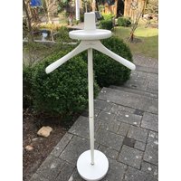 stummer Diener Holz 50Er 60Er Vintage Sixties Retro Mid Century Creme-Weiß von RetroRauschen