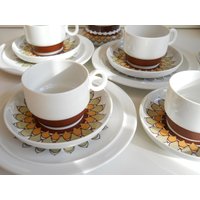 3 Vintage Kaffeegedecke Thomas Kiruna Artischocke von RetroVagabonde