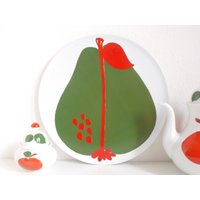 Retro Pop Tortenplatte Mit Birnendekor Wächtersbach 70Er Jahre Kuchenplatte Rund Obstdekor Retro Pop Tortenplatte Mit Birnendekor Wächtersbach 70Er Jahre Kuchenplatte Rund Obstdekor von RetroVagabonde