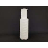 Vintage Hutschenreuther Hohenberg Porzellan cm Exclusiv Relief Zickzack Dekor Vase West German Pottery von RetroVases