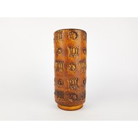 Vintage Spara Keramik Fat Lava Vase Mit Reliefdekor 618/20 Design Von Halidan Kutlv West German Pottery 1960Er von RetroVases