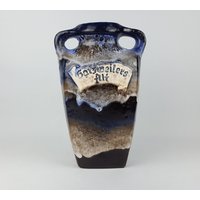 Seltene Vintage Blaue Ruscha Keramik Limited Edition Gatzweilers Alt 1960S # von RetroVases