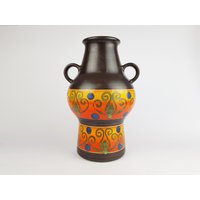 Vintage Dumler Und Breiden Fat Lava Vase 302/36 West German Pottery 1970Er Jahre von RetroVases