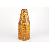 Vintage Spara Keramik Fat Lava Vase Mit Relief Dekor Design Von Halidan Kutlv West German Pottery 1960Er Jahre von RetroVases