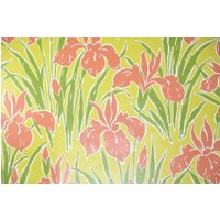 70Er Jahre Tapete - Vintage 1970S Peach Iris & Grüne Gräser Auf Gelb 70Er Jahre Tapete - Vintage 1970S Peach Iris & Grüne Gräser Auf Gelb von RetroWallpaper