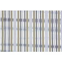 Retro Flock Tapete 70Er Jahre Vintage - Beige Grau Weiß Silberne Streifen von RetroWallpaper