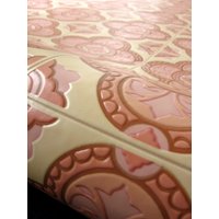 Carta Da Parati Vintage Al Metro - Anni "70 1970 Rosa/Bianco Piastrelle Cas 72 B von RetroWalls