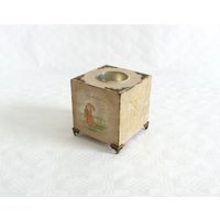 Teelichthalter Kerzenhalter Shabby Vintage Stil Dame Liebe Paar Handarbeit von RetroWerkstatt