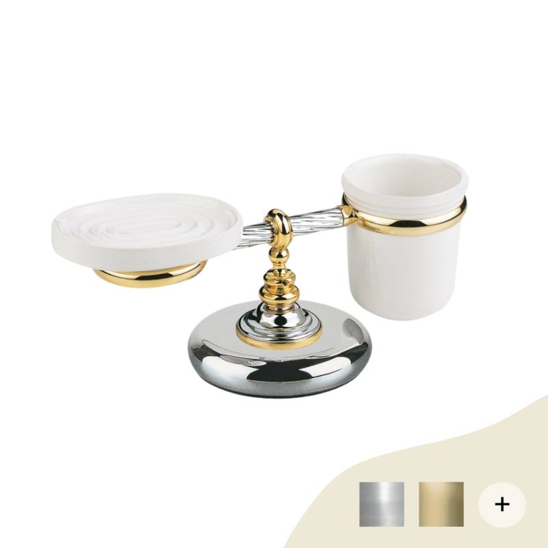 Seifenschalen & Spender/Zahnputzbecher Retro/Vintage Serie Royal von Retrobad Seifenschalen & Spender/Zahnputzbecher Retro/Vintage Serie Royal von Retrobad von Retrobad