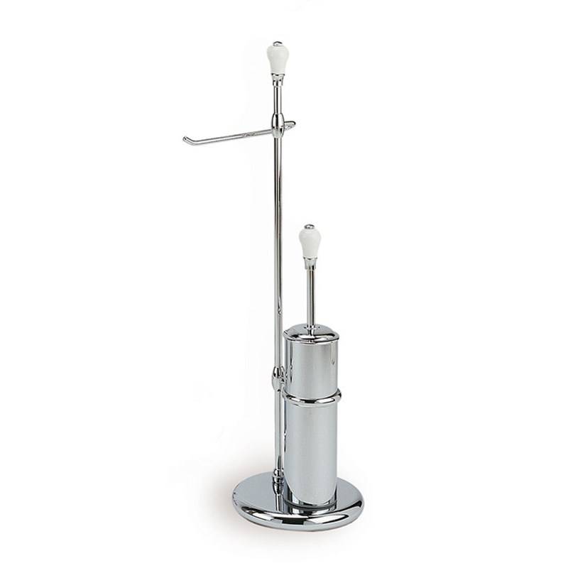 WC Bürsten stehend/WC Rollenhalter Retro/Vintage Serie Victoria Chrom von Retrobad WC Bürsten stehend/WC Rollenhalter Retro/Vintage Serie Victoria Chrom von Retrobad von Retrobad