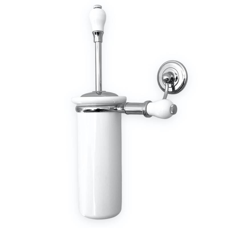 WC Bürsten wandhängend Retro/Vintage Serie Victoria Chrom von Retrobad von Retrobad