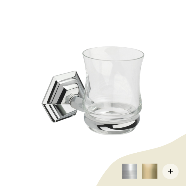 Zahnputzbecher Retro/Vintage Serie Art Deco  von Retrobad von Retrobad