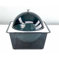 Vintage Mod Design Gekühlte Salatschale Mit Deckel Und Eisbehälter, Bubble Top Kunststoff Kühler Schale, Mid Century Modern Dining von Retroburgh