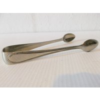 Antike Silber Servierzange 1900Er Jahre Vintage Zuckerzange Hochzeitsbesteck von Retromagination