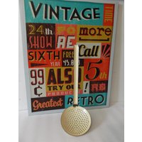 Art Deco Sieb Löffel Aus Emaille von Retromagination