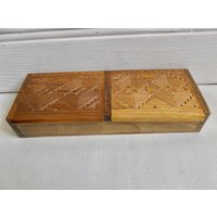 Vintage Folklore-Wandbild/Holzkiste Boho-Dekor von Retromagination