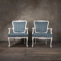 Paar Rokoko Stil Sessel 50Er Jahre, Designers Guild von RetrosesselFuerth