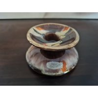 Bay Kerzenhalter Goldrand Keramik 50Er Jahre von Retrospektiven