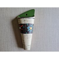 Carstens Keramik Ton Wandvase 50Er Jahre von Retrospektiven