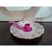 Kerzenhalter Upcycling Untertasse Schirnding 50Er Jahre von Retrospektiven