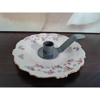 Kerzenhalter Upcycling Untertasse Schirnding 50Er Jahre von Retrospektiven