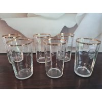 Weingläser Weinbecher Kristallglas Geschliffen 50Er Jahre von Retrospektiven